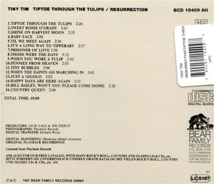 Tiny Tim Tiptoe Through the Tulips: A Deep Dive into a Timeless Classic